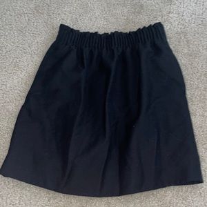 J Crew black dress skirt with pockets